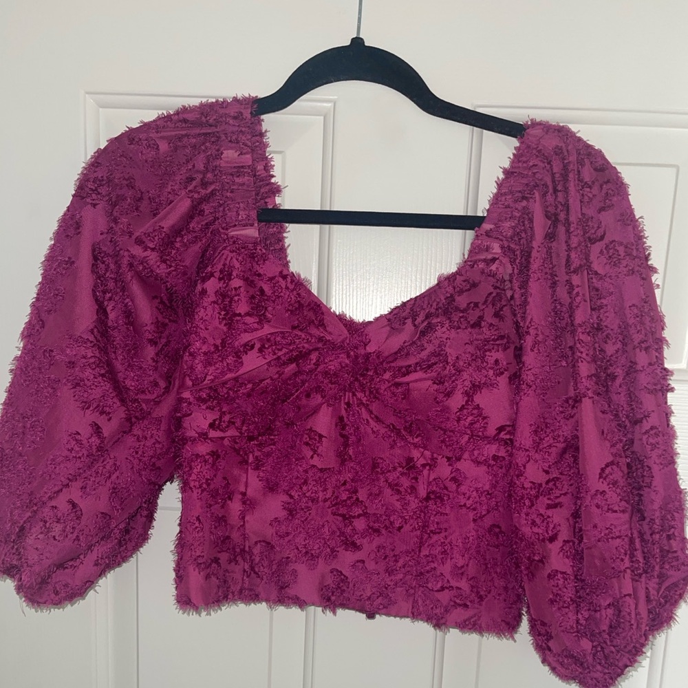 Hutch Magenta Floral Women's Blouse
